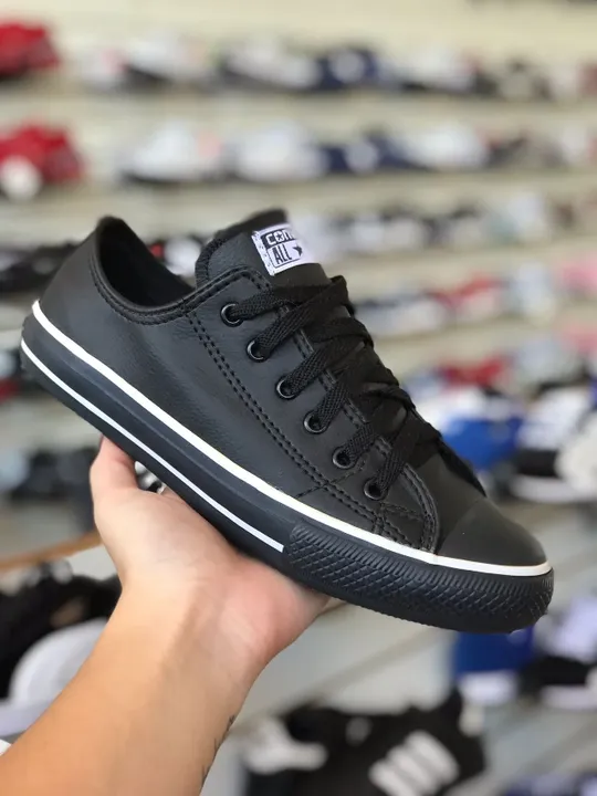Tênis All Star Couro Preto UNISSEX (34 AO 43) - A PRONTA ENTREGA [CONSULTE ESTOQUE]