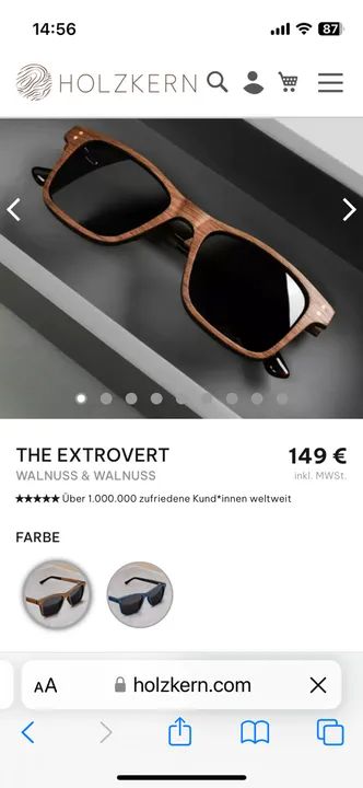 Óculos Extrovert Madeira Natural - Foto 6