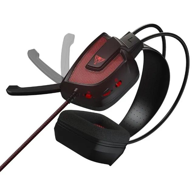 Headset Gamer Patriot Viper V360, Conexão USB, LED Vermelho, 7.1 Virtual Surround, Driver  - Foto 2