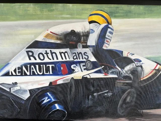 Quadro Decorativo Ayrton Senna - Obra de Arte