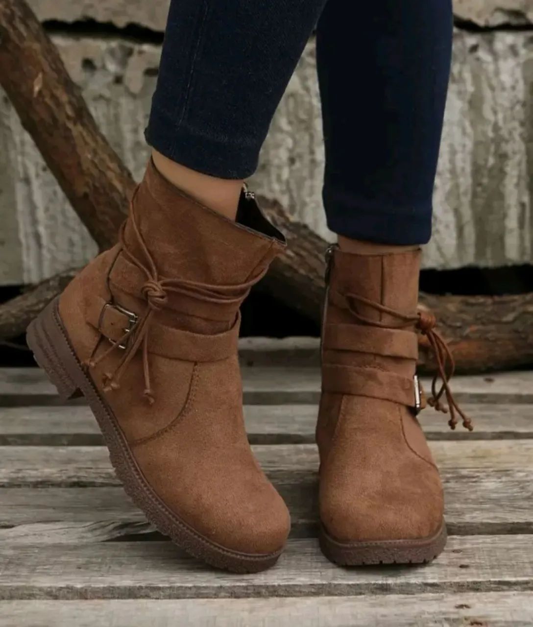 Bota caramelo Shein - Foto 3
