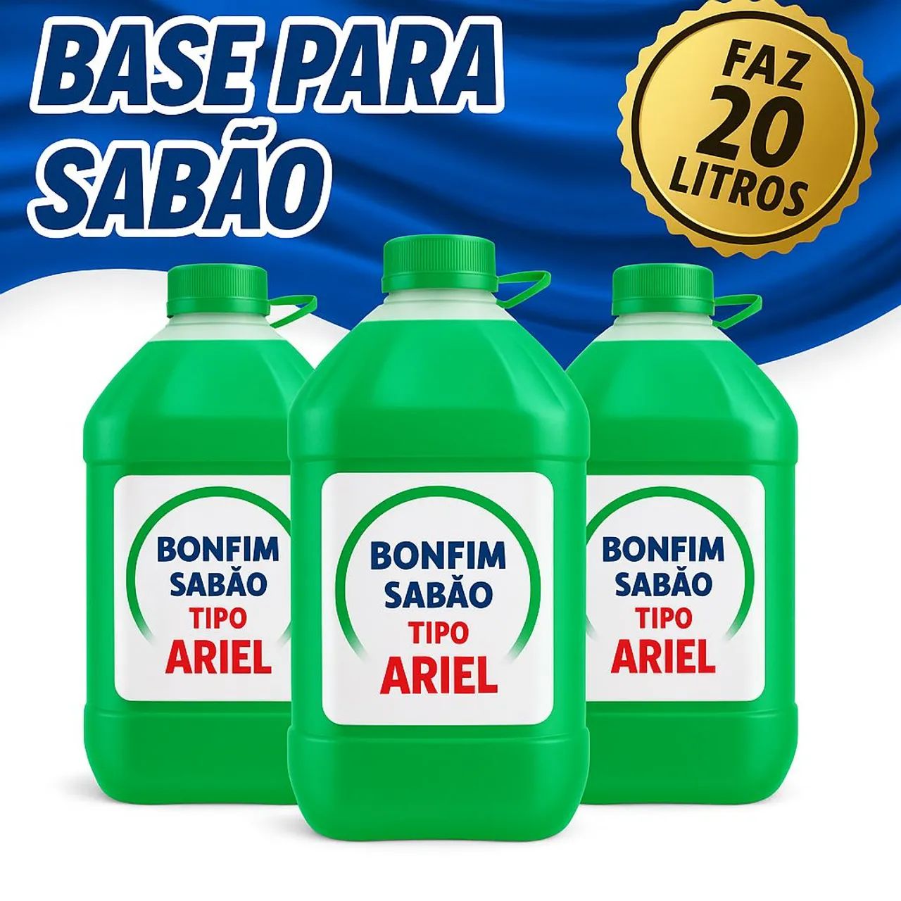 Sabão Lava roupas  Faz  20 Litros - Foto 3