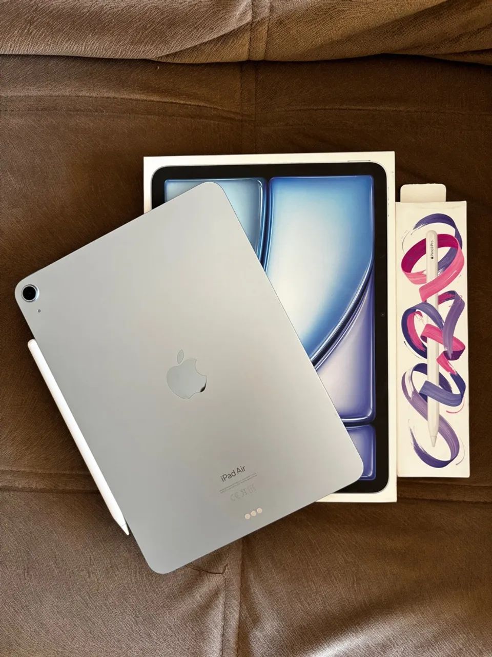 Ipad Air 6 258gb 11 polegadas azul com Apple pencil Pro Ipad Air 6 258gb 11 polegadas azul com Apple pencil Pro