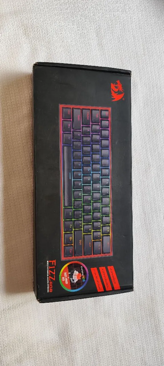 Teclado Mecânico Redragon Fizz RGB - Novo