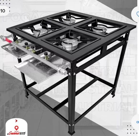 Fogão Industrial 4 Bocas Alta Pressão -usado - Foto 2
