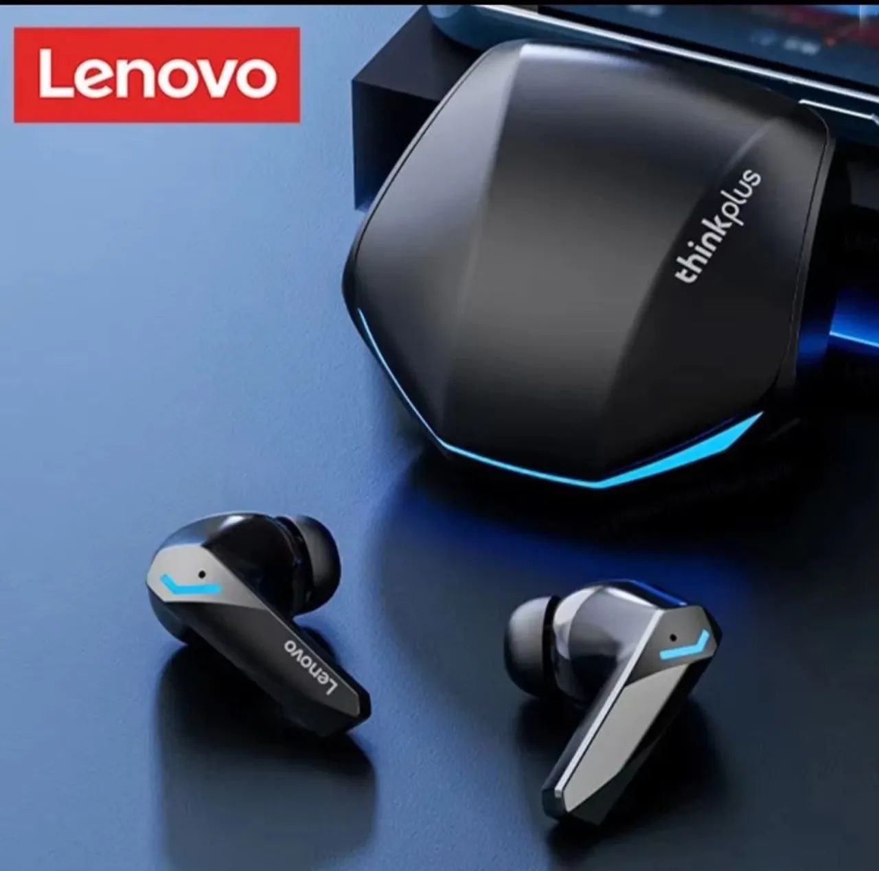 Fone de ouvido Gamer original Lenovo Bluetooth Microfone
