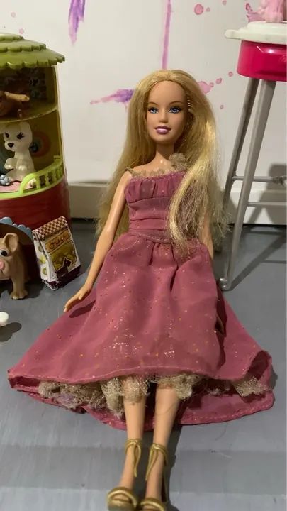Kit Barbie e Pets + Cachorro banho de cor  - Foto 4