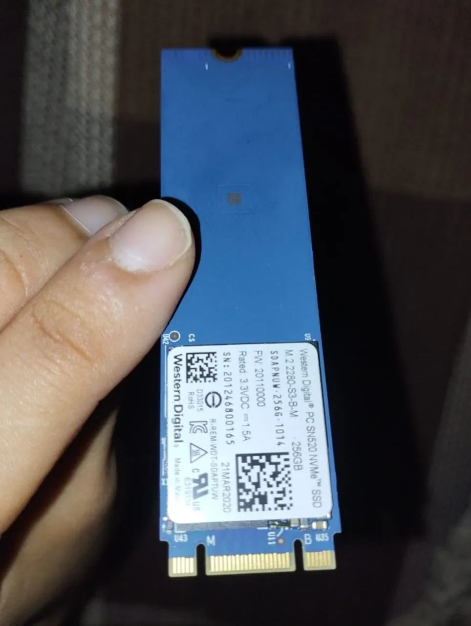 SSD WD Blue SN520 256GB NVMe M.2  - Foto 4