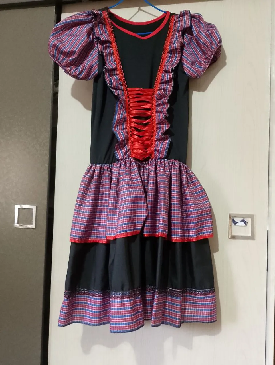 Vestido xadrez feminino