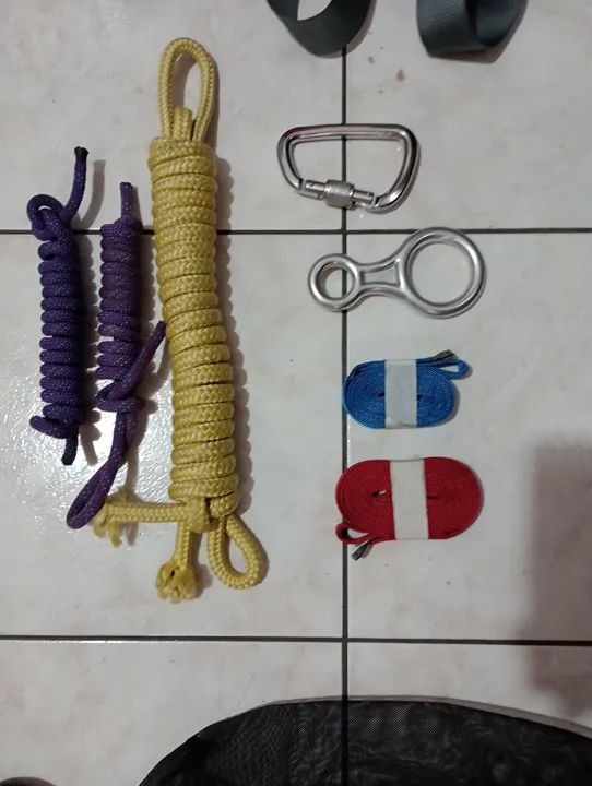 Kit de segurança para escalada e rappel. - Foto 5