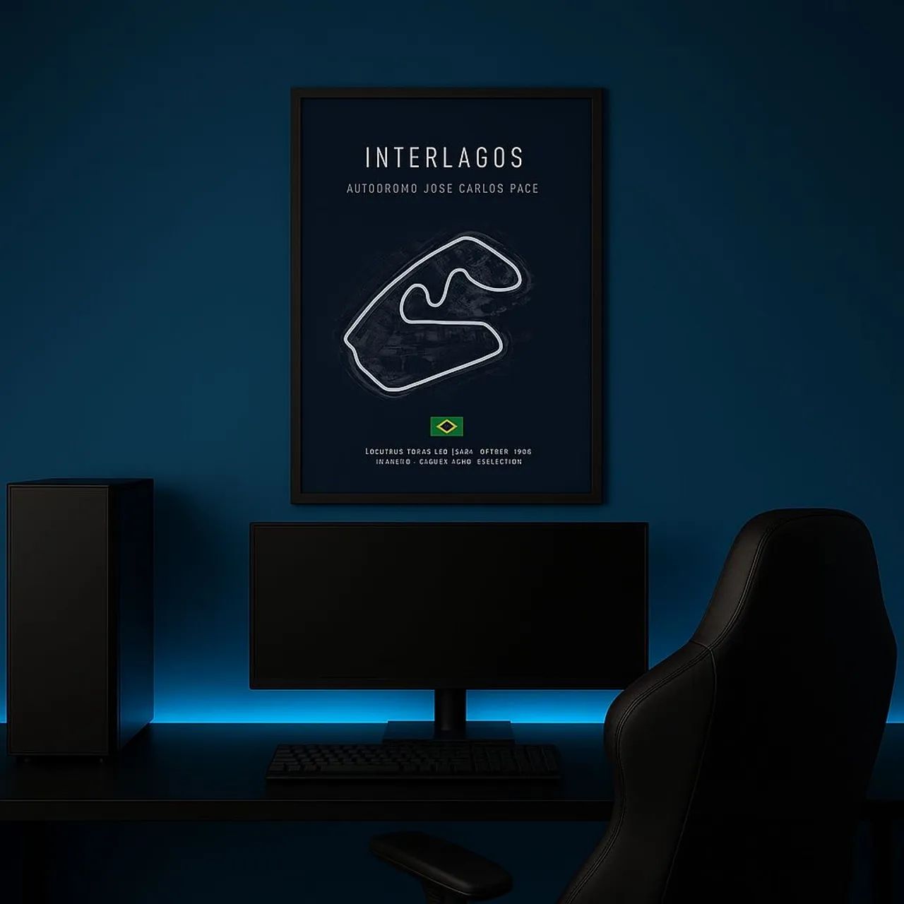 Quadro Decorativo F1 Interlagos
