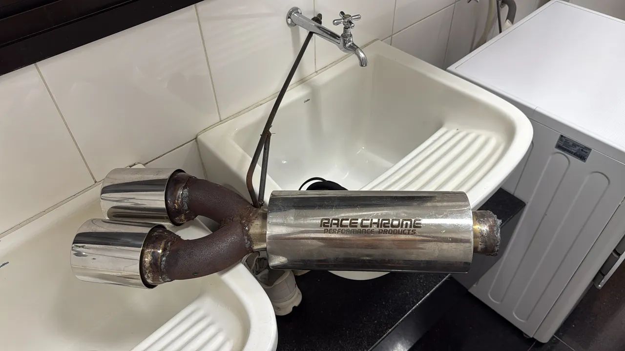 Abafador + Ponteira  Race Chrome - Foto 2