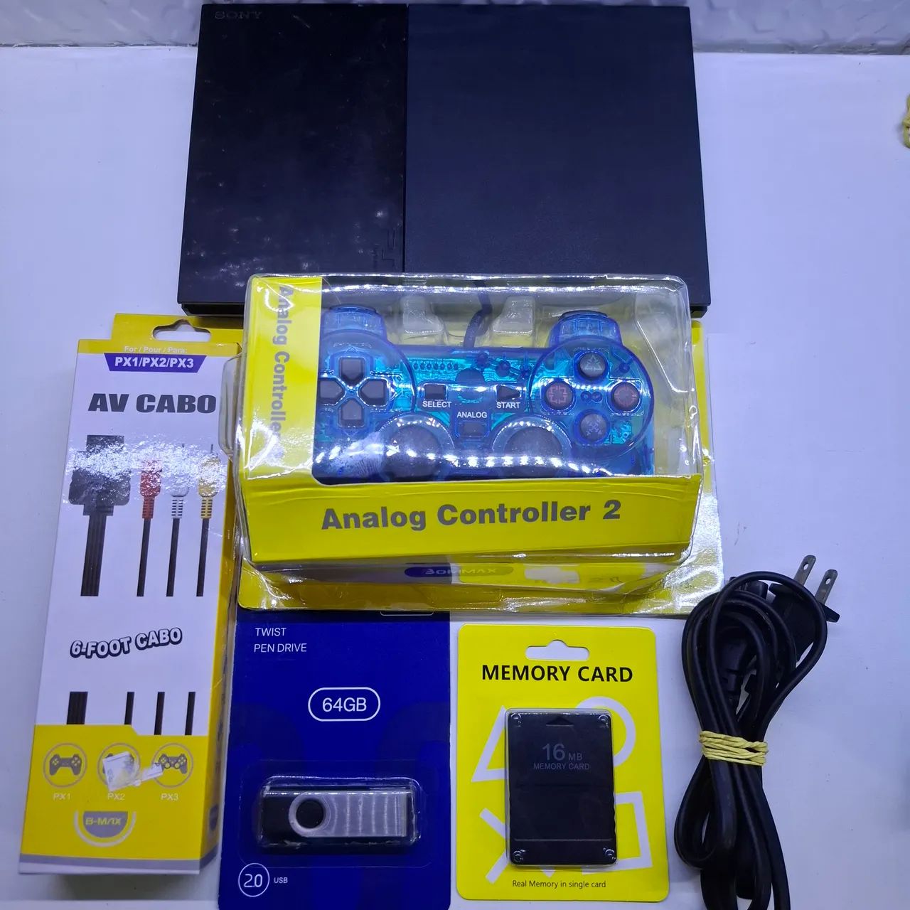 Playstation 2 Completo com Acessórios !