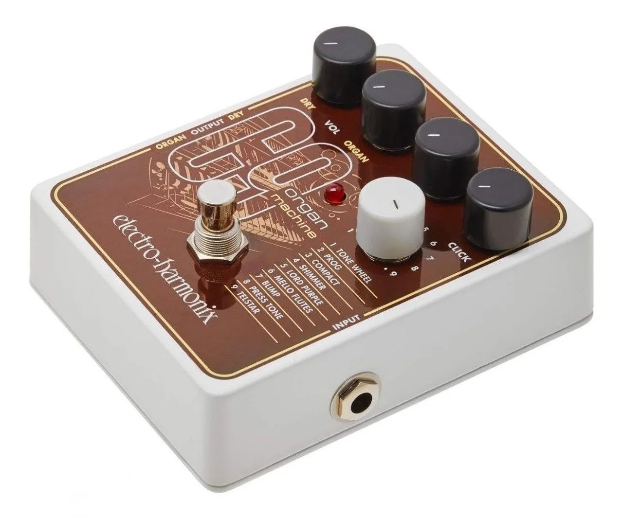 Pedal Sintetizador Organ Machine para Guitarra EHX C9 - NOVÍSSIMO - INCRÍVEL! - Foto 3