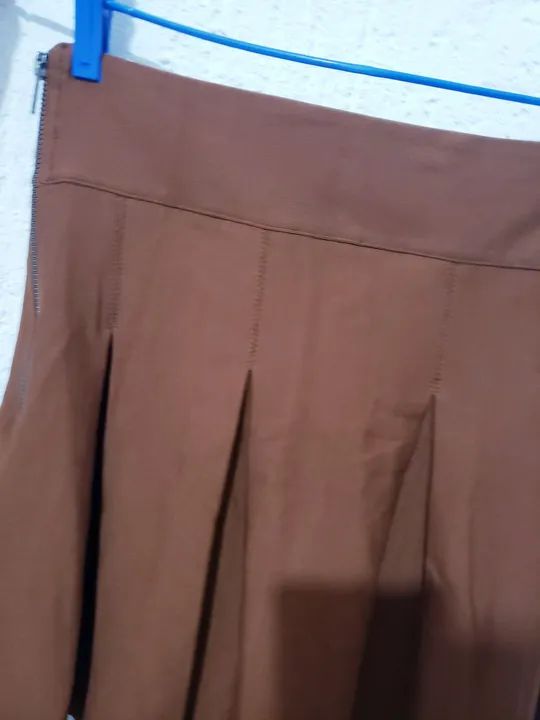 Saia marrom feminina - Foto 3