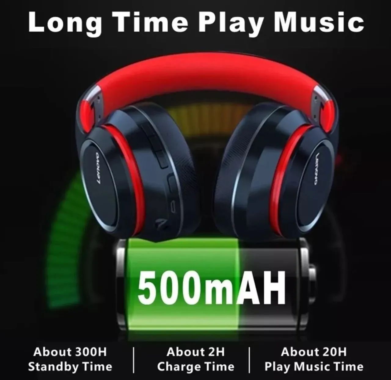 Headphone Bluetooth Lenovo HD200 - Foto 4