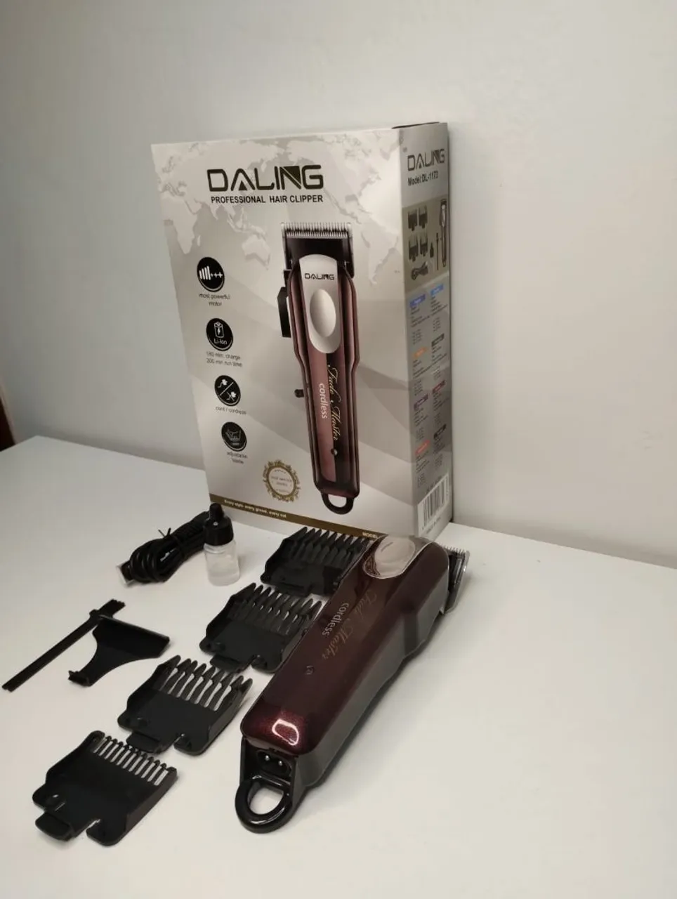 Máquina de Cortar Cabelo Daling Profissional - Sem Fio