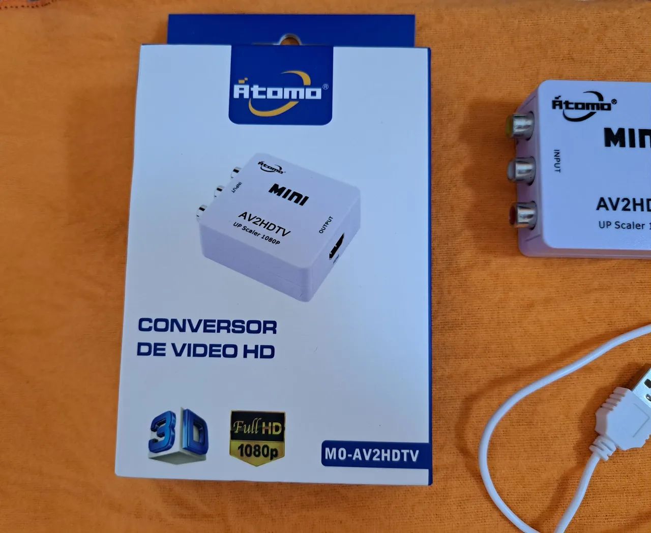 Conversor de Vídeo HD Mini AV2HDTV Átomo - Full HD 1080p