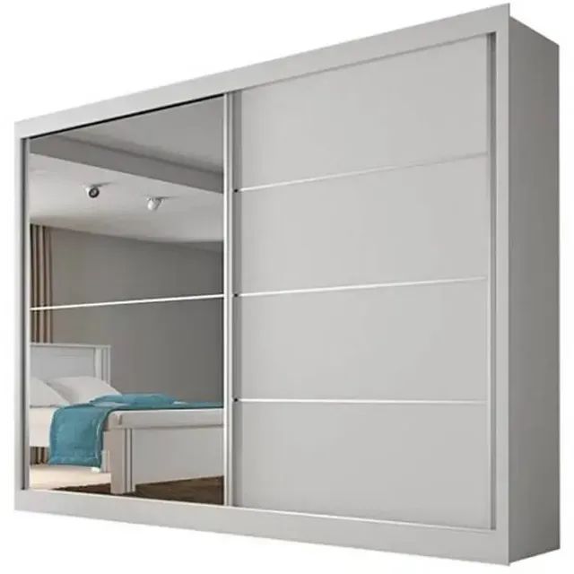 Guarda Roupa Verona Casal com Espelho 2 Portas 4 Gavetas Europa
