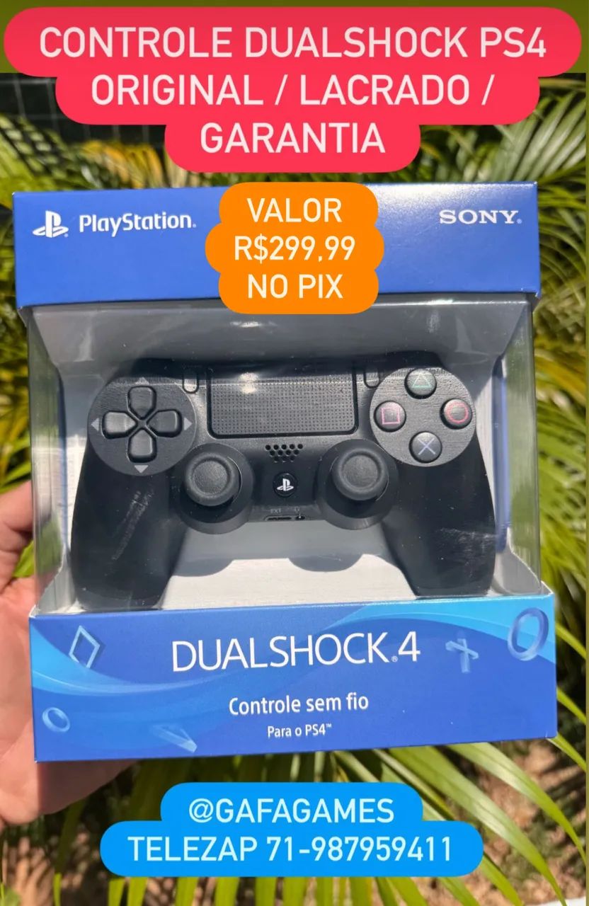 CONTROLE DUALSHOCK 4 PARA PS4 / ORIGINAL/ LACRADO / GARANTIA