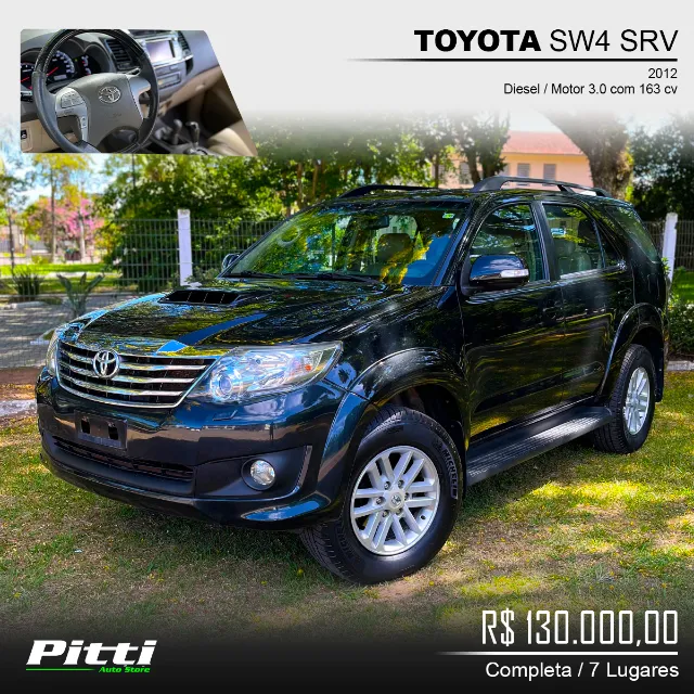 Toyota Hilux SW4 SRV ano 2012
