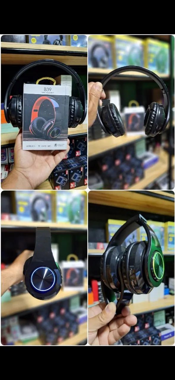 Headphone B39 - Bluetooth, Design Moderno e Som Imersivo!