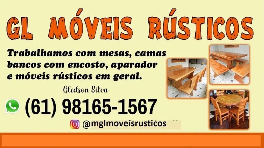 Mesas Rústicas de madeira maciça  - Foto 4