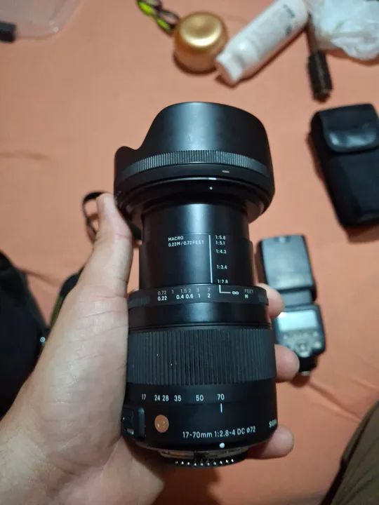 Kit de Câmera DSLR Nikon com Flash e Lente - Foto 5