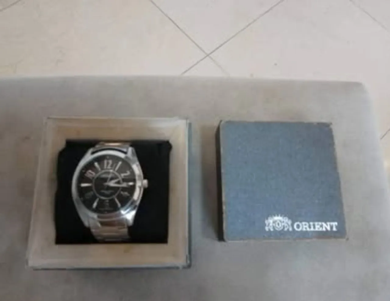 Relógio Orient Com Pulseira E Caixa Em Aço Inoxidável