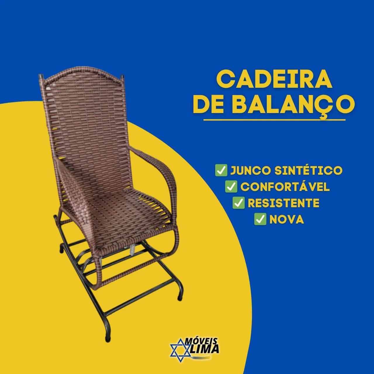 Poltrona de Balanço em Junco Sintético