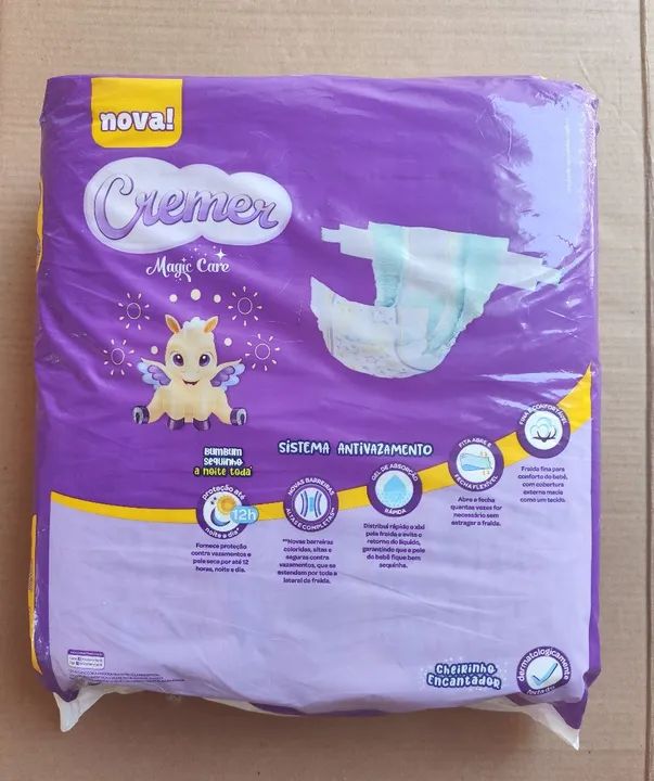 Fralda descartável Cremer tamanho G - pacote com 68 unidades - Foto 2