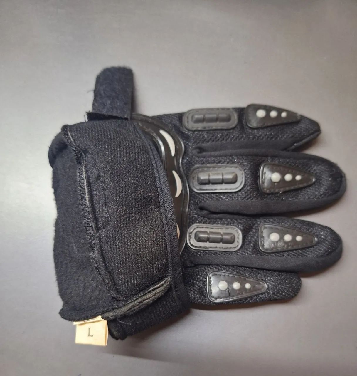 Luvas de segurança para piloto de moto 