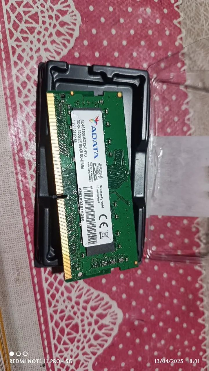Memória RAM ADATA DDR4 8GB 3200MHz SO-DIMM
