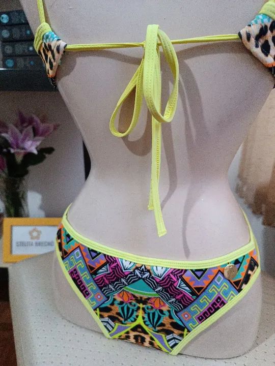 Biquíni New Beach Neon estampado - Estiloso e vibrante! - Foto 4