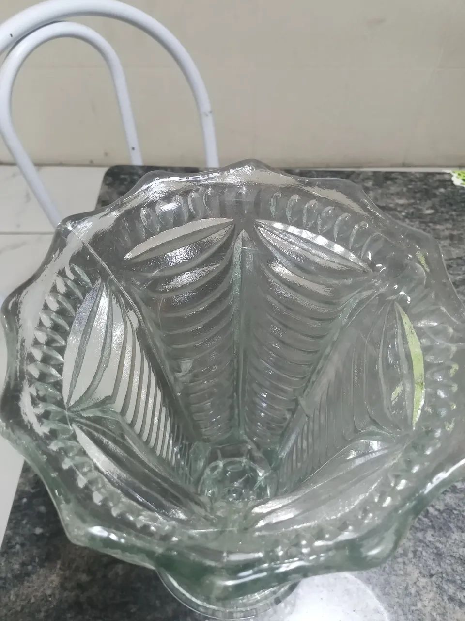 Vaso Transparente Anos 80 Lindo Antigo  - Foto 2