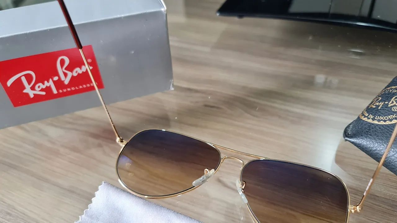Óculos de Sol Ray-Ban Aviator Original - Foto 5