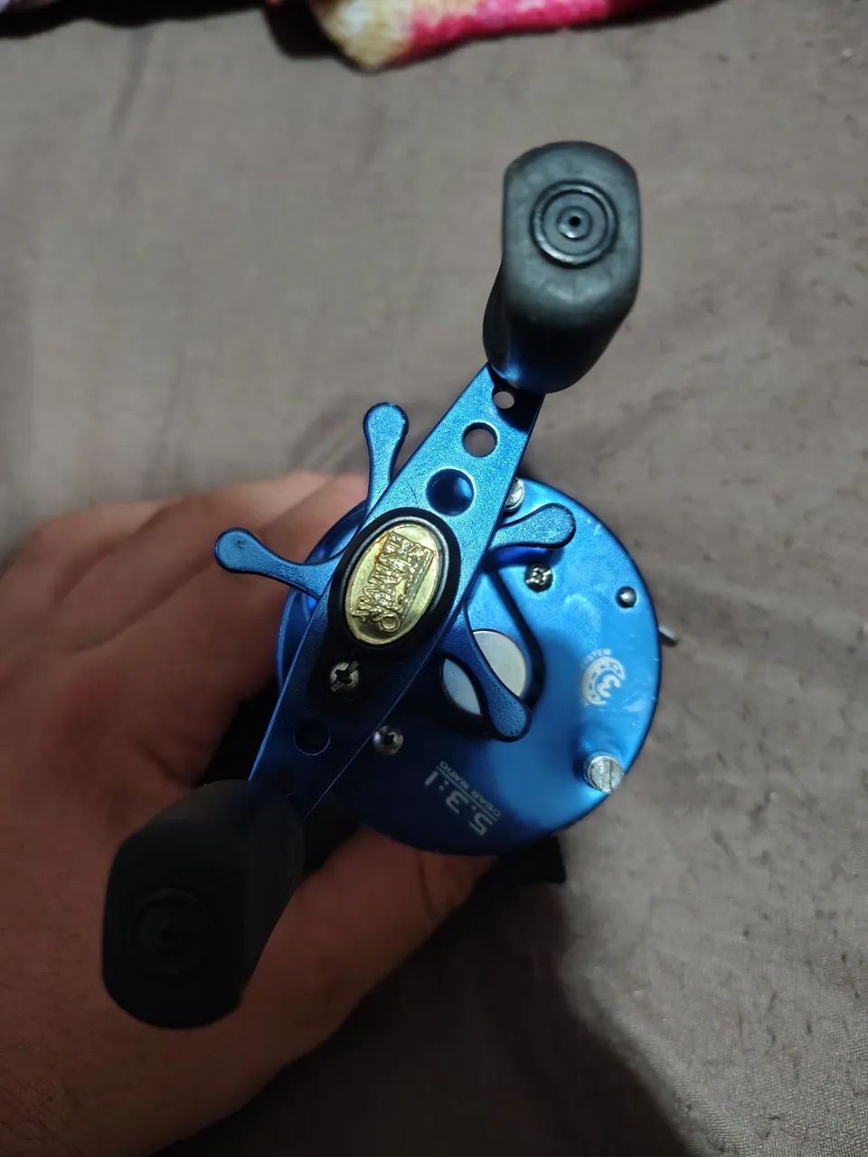 Carretilha de Pesca Azul - Usada - Foto 3