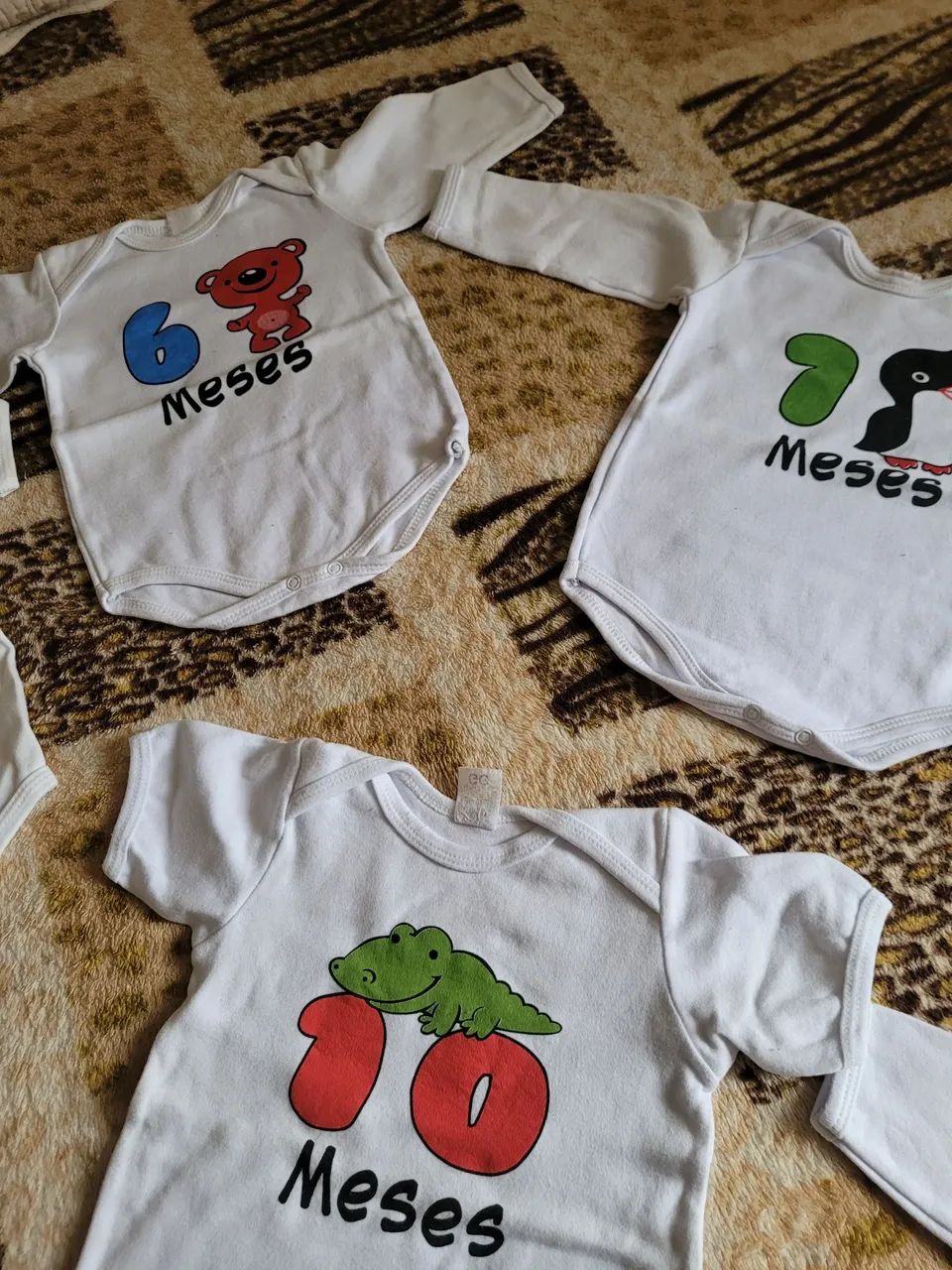  Bodies de Bebê - 6, 9 e 10 Mesversario.