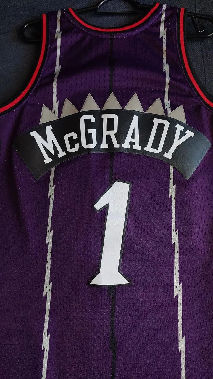 Camisa de basquete Mitchell & Ness Swingman NBA Toronto Raptors Tracy McGrady 98 - Foto 5