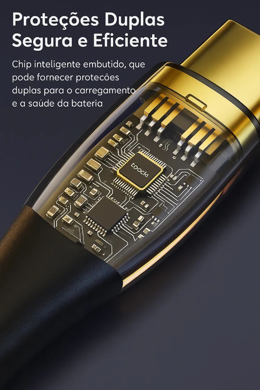Cabo USB-C 66W 6A - 3 Metros! - Foto 3