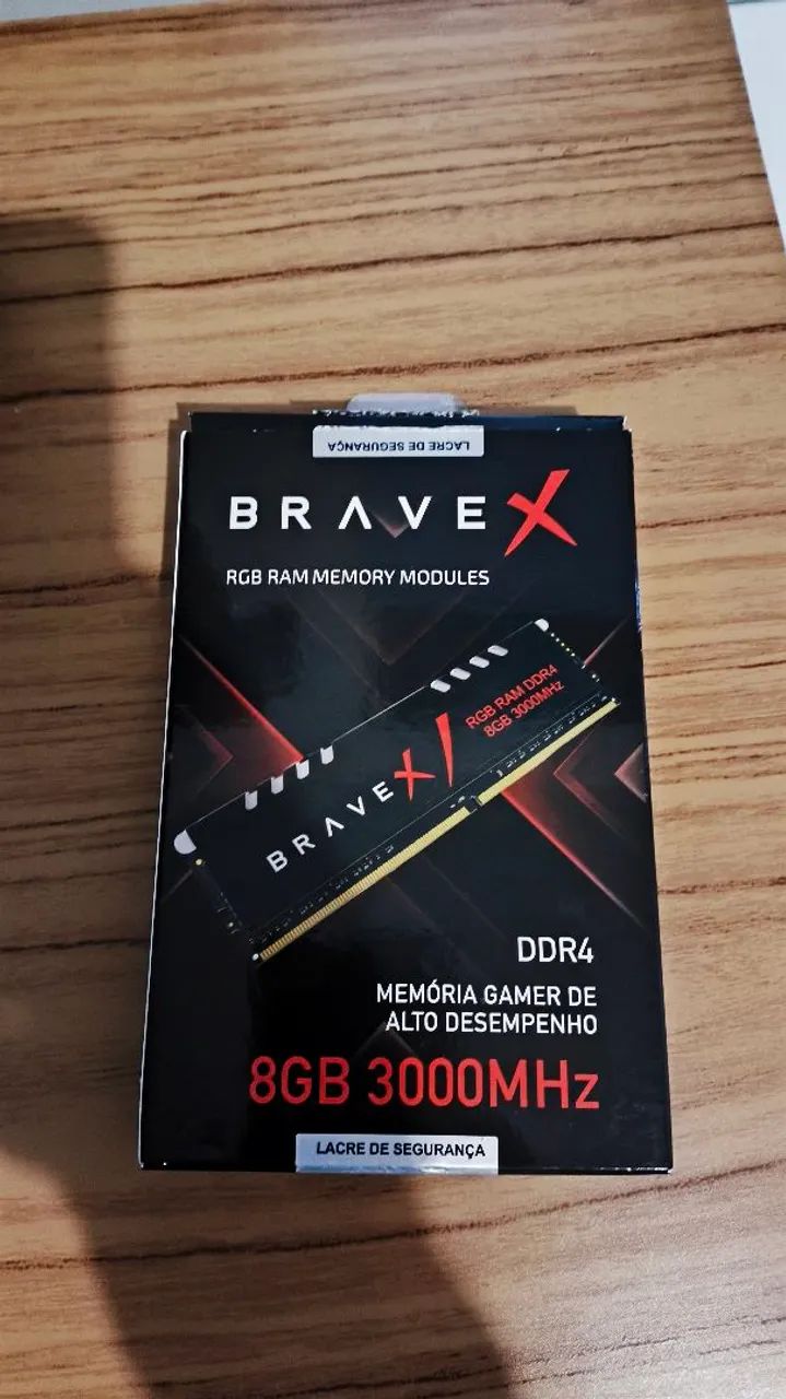 Memória RAM Brave X DDR4 8GB 3000MHz