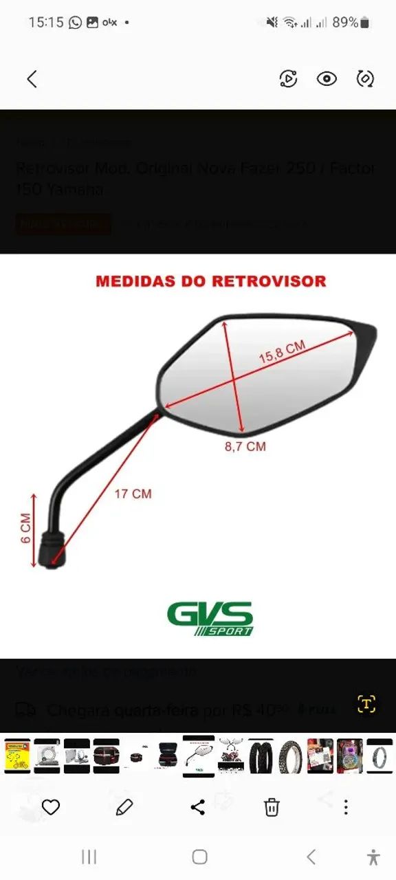 Retrovisor GVS,  Titan 