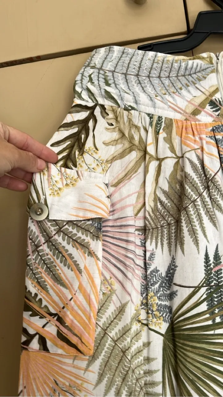 Saia estampada Dress to com bolso