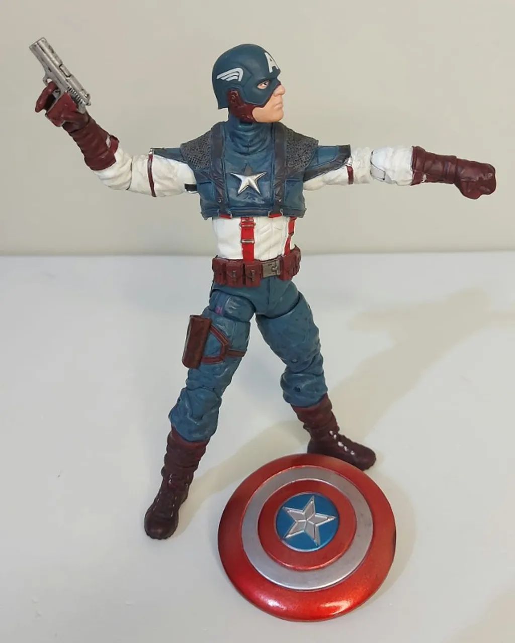 Action Figure Marvel Select Capitão América o primeiro vingador Chris Evans 18cm - Foto 4