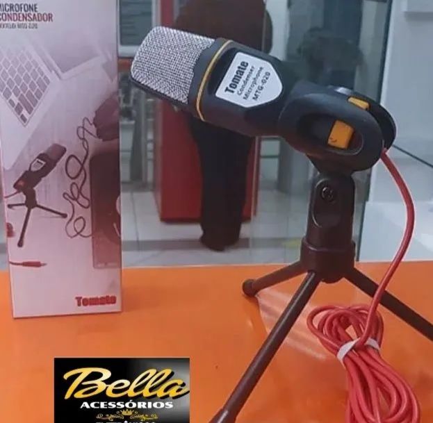 Microfone Condensador Profissional com Tripé + ADAPTADOR  - Foto 2