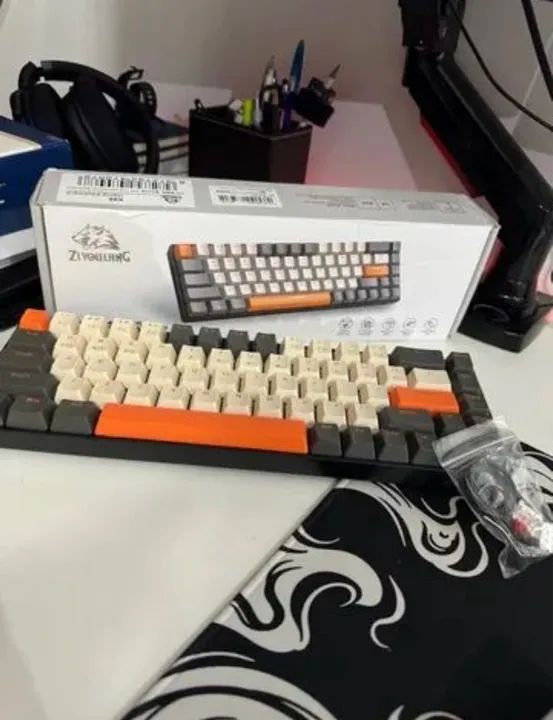 Teclado mecânico sem fio K68 - Foto 5