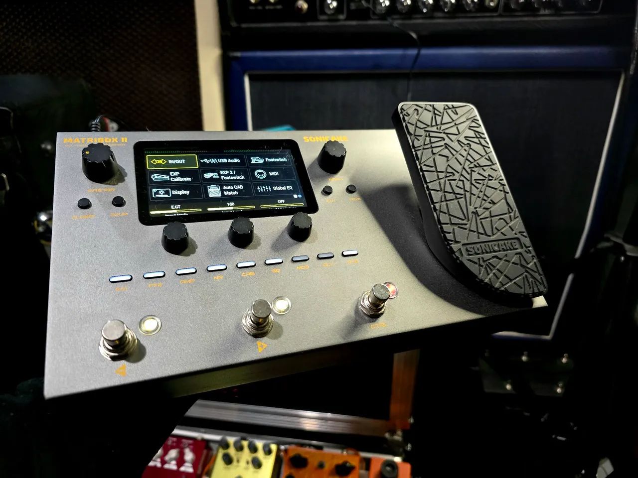 pedaleira sonicake matribox 2 /ñ fender epiphone prs esp ibanez suhr gibson - Foto 2