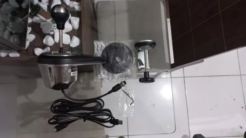 Cambio Thrustmaster TH8A com todos acessórios - Foto 3