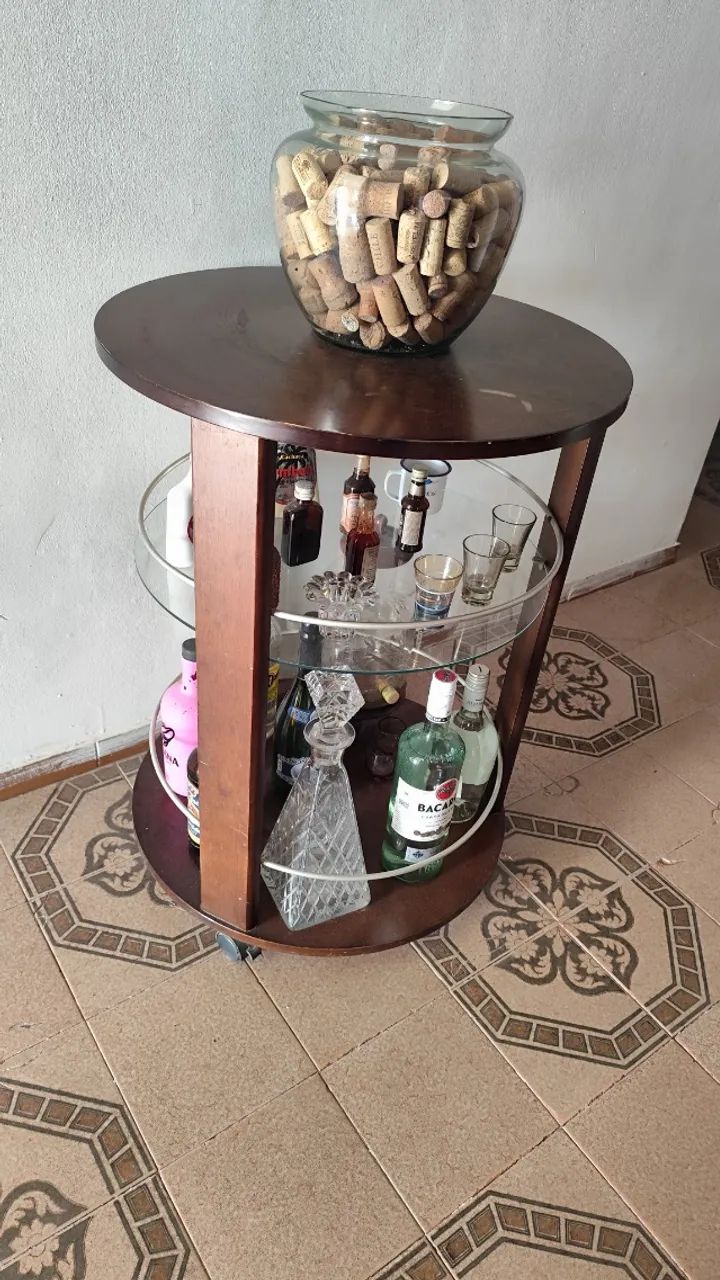 Móvel bar barzinho com rodinhas - Foto 4