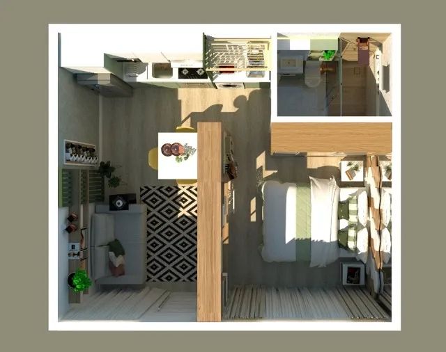 Projeto Kitnet Pronto pra Execução 64842035990402121